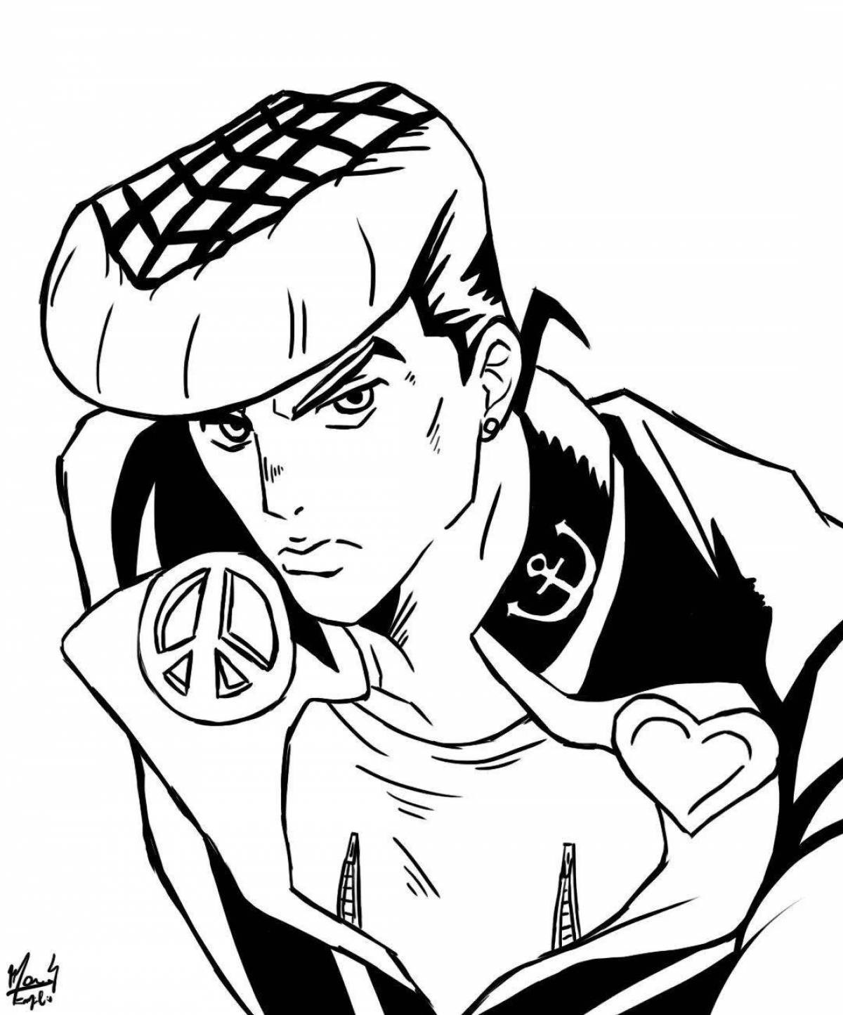 Jojo glitter coloring book