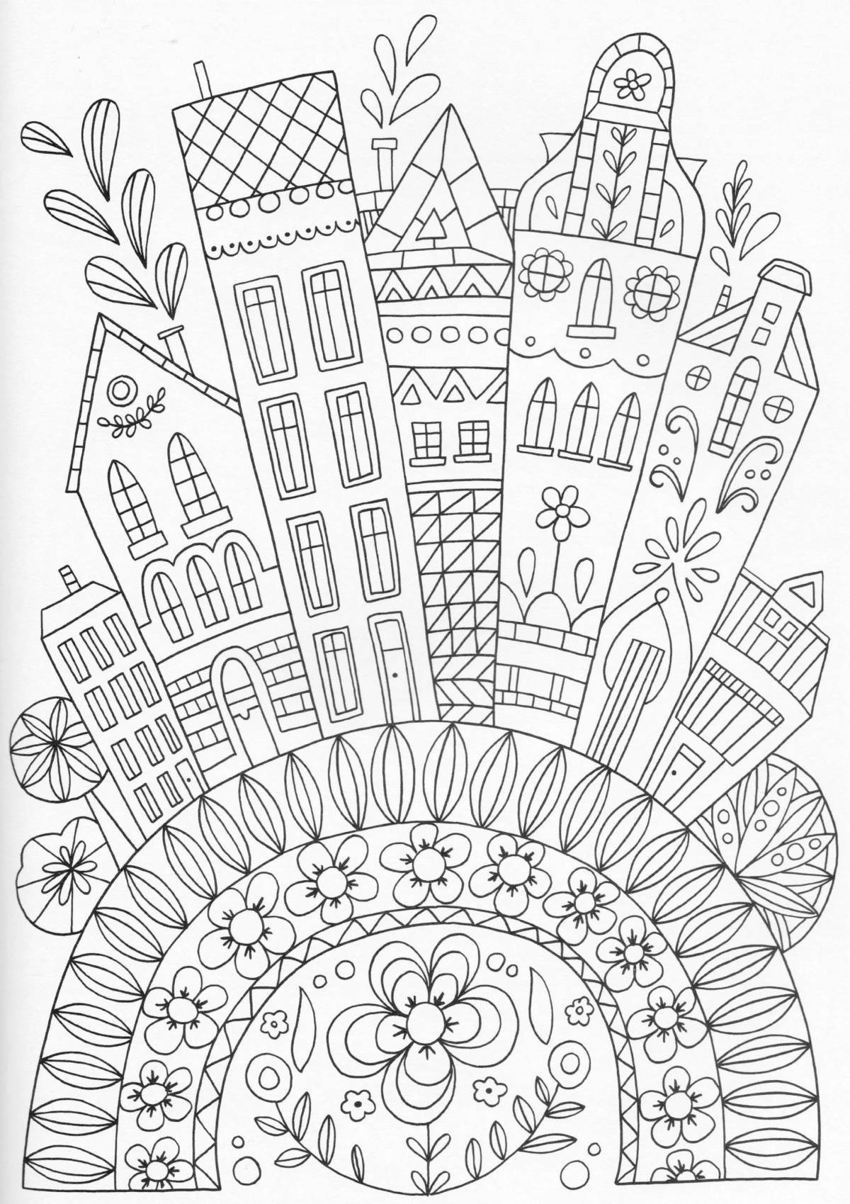 Amazing unusual coloring book for kids