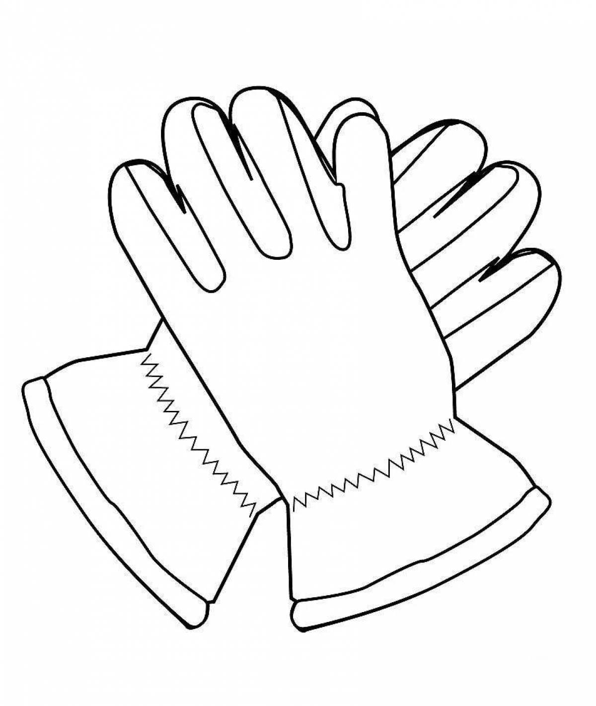 Incredible gloves coloring book for kids