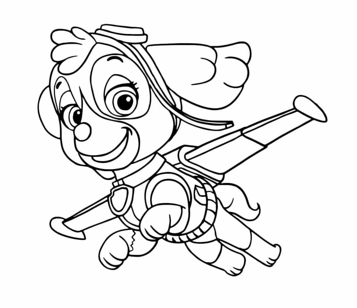 Bright sky coloring pages for kids