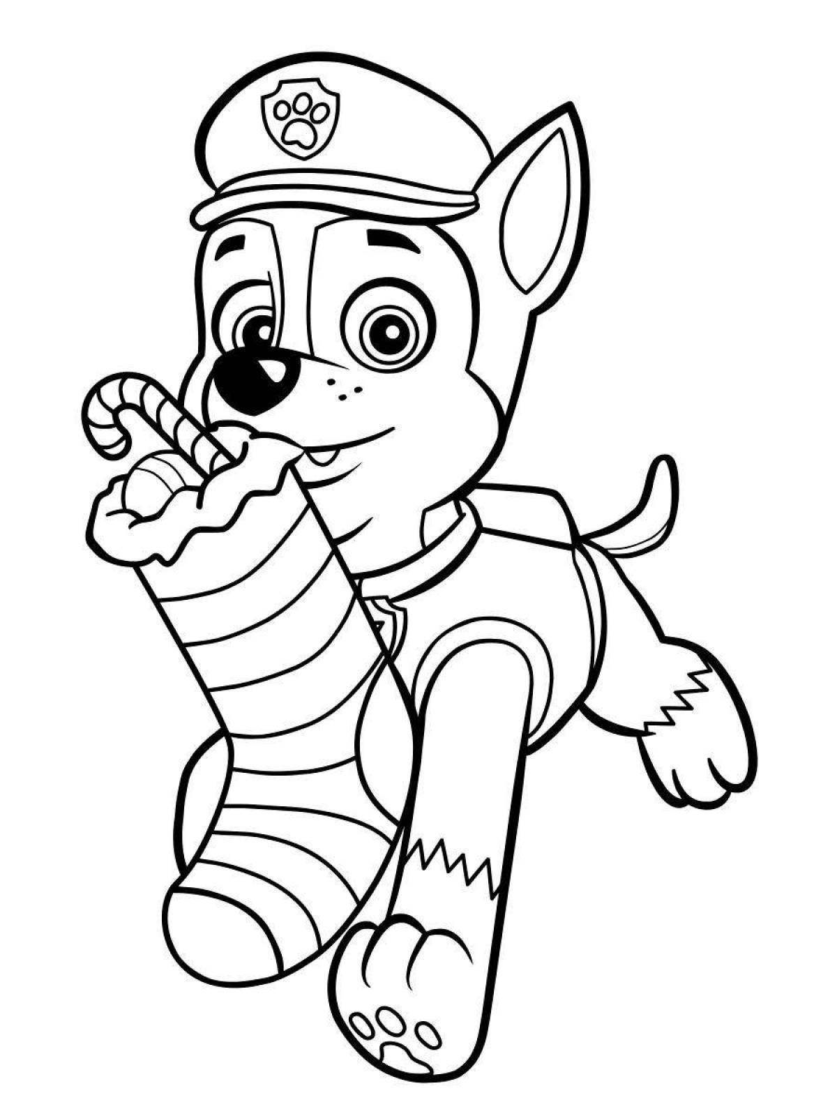 Adorable Paw Patrol coloring book for kids 5-6 years old