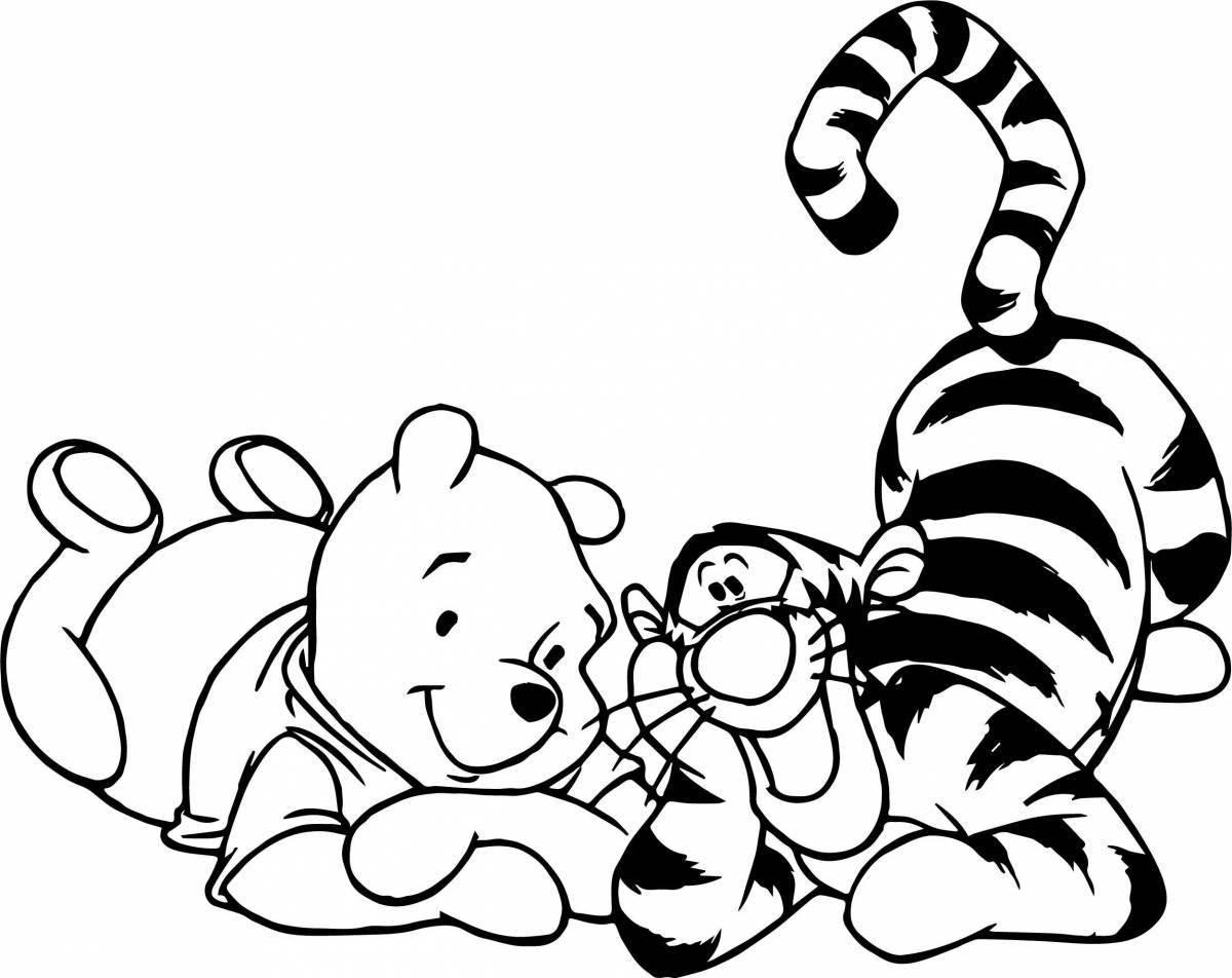 Раскраска ослепительная тигрица