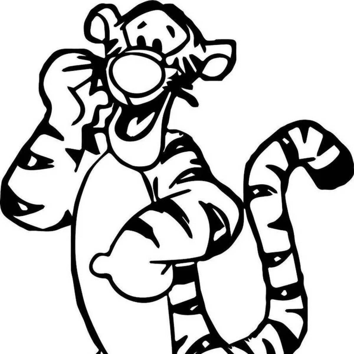Terrific tiger coloring page