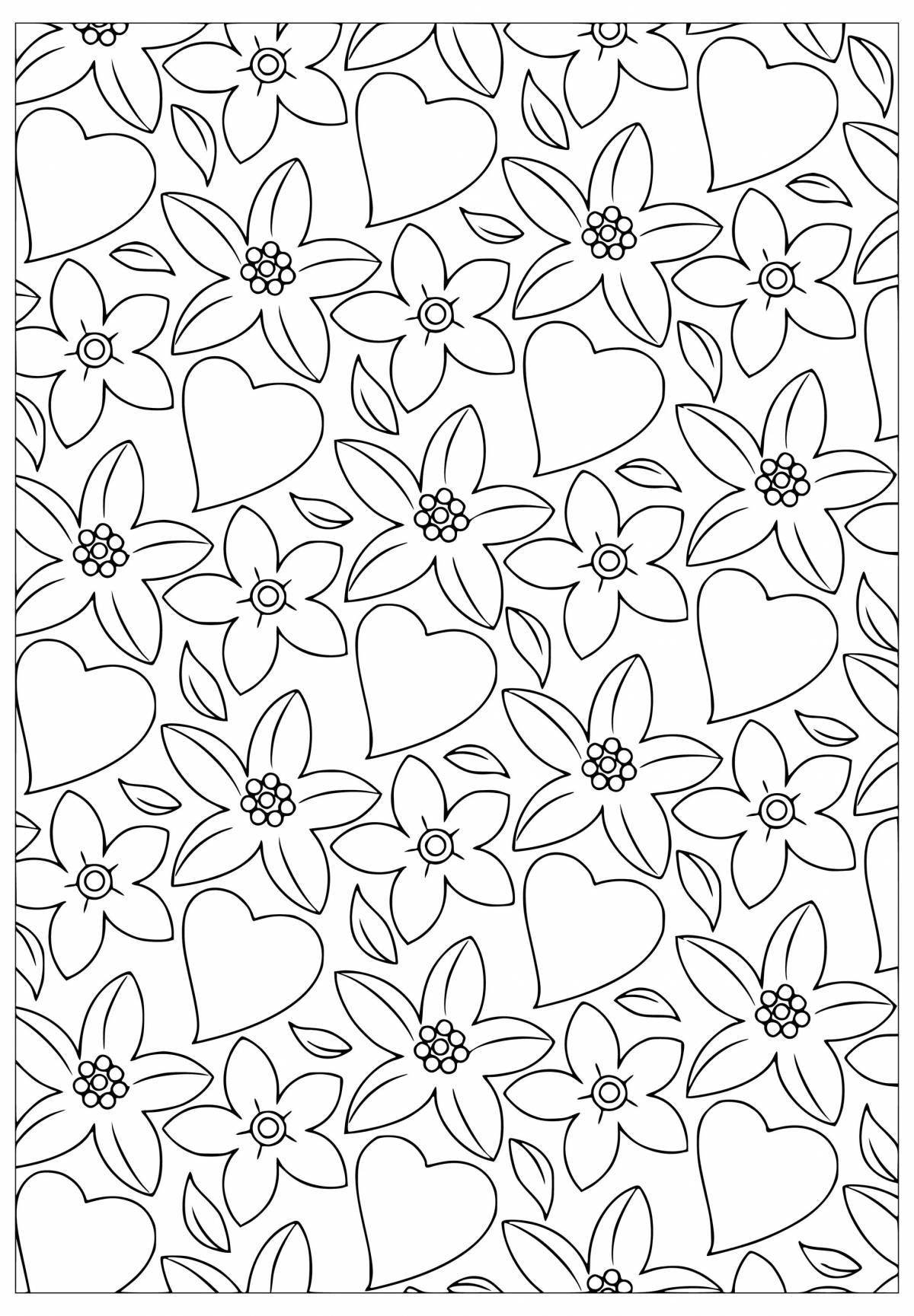 Colorful coloring page background