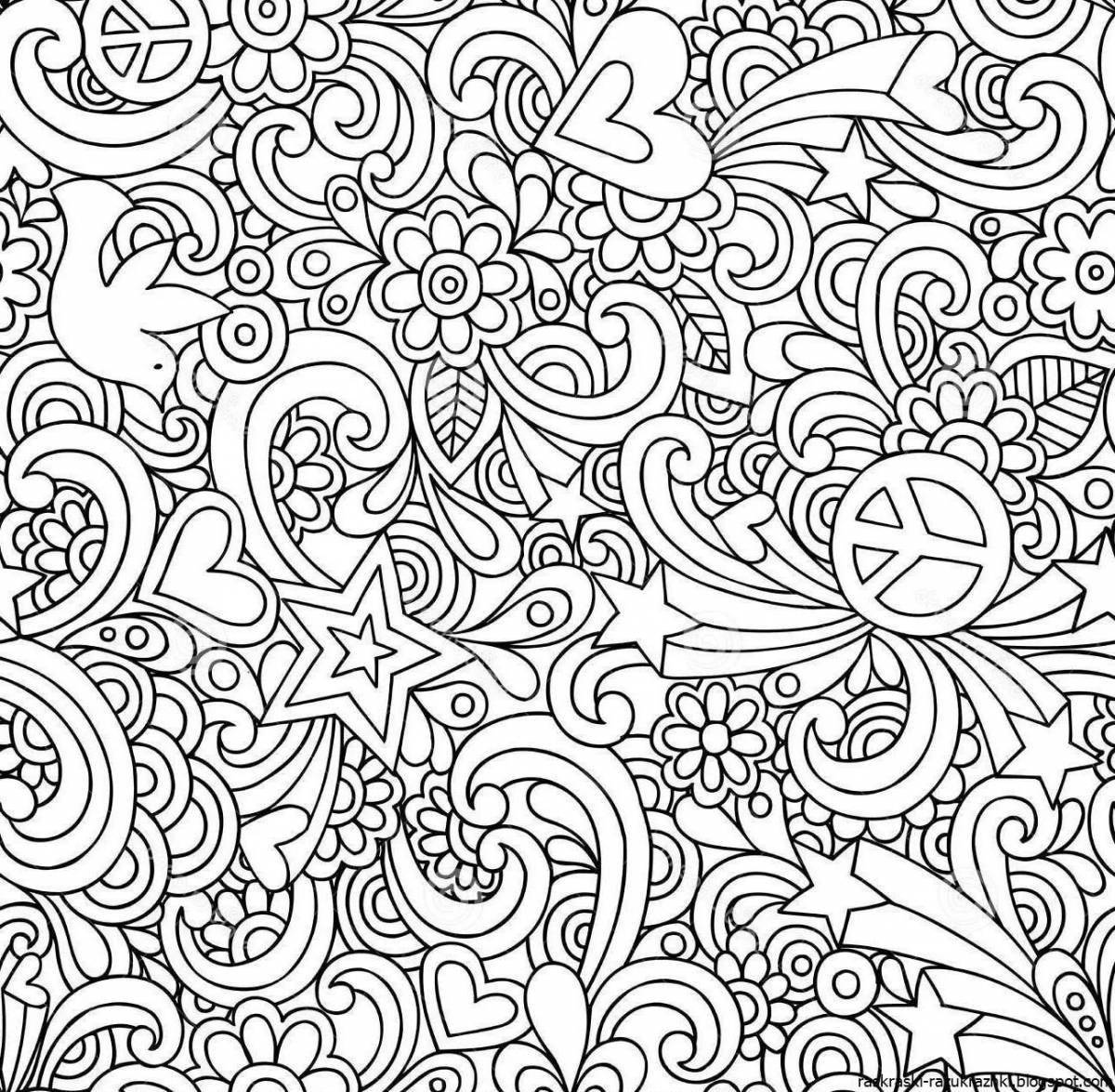 Bright coloring page background