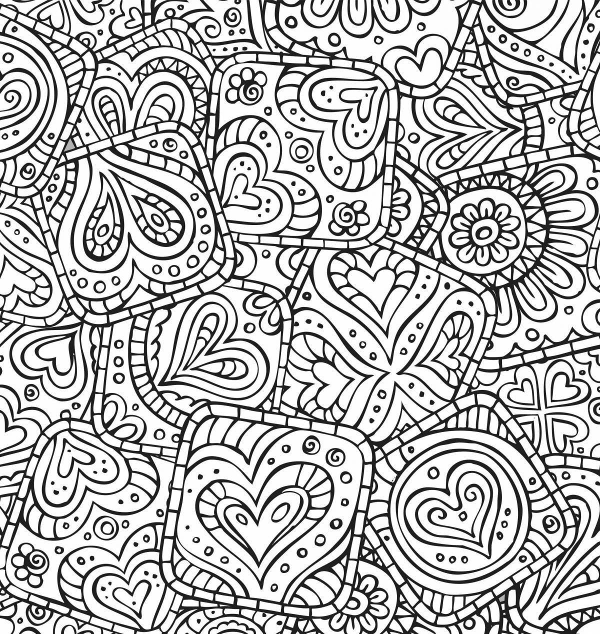 Joyful coloring page background