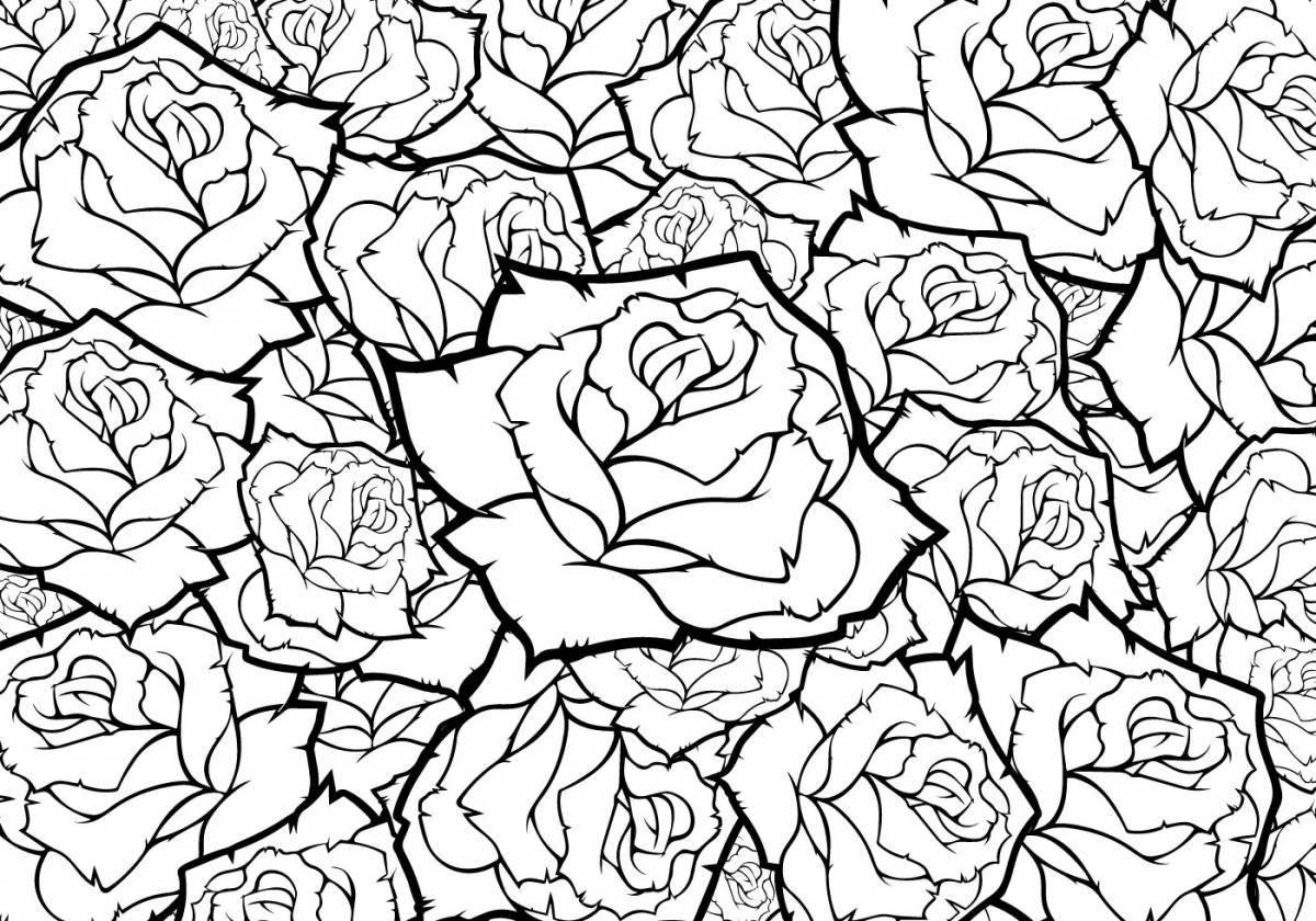Peaceful coloring page background