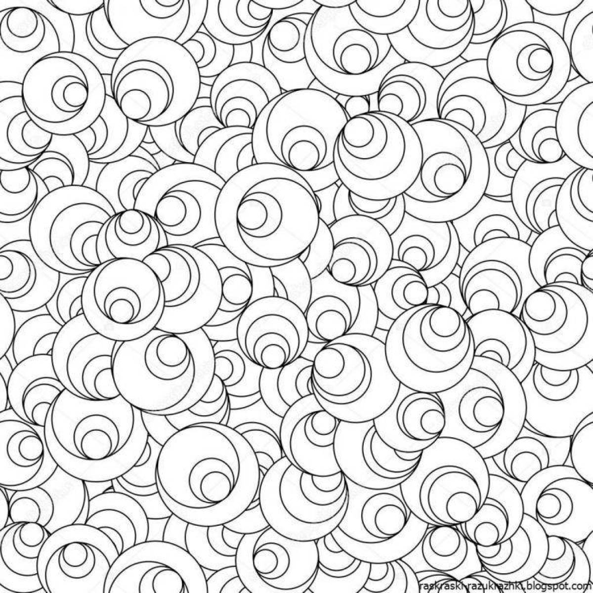 Mysterious coloring page background