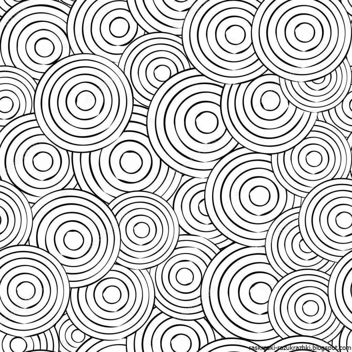 Mystical coloring page background
