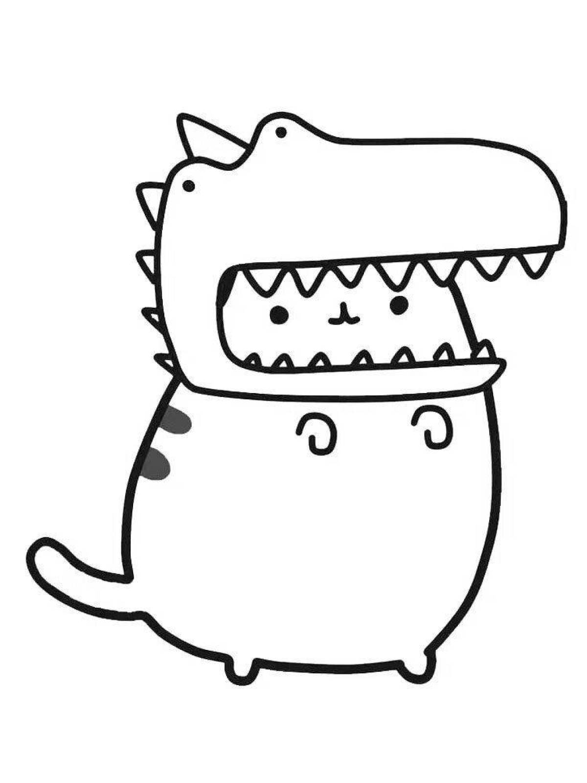 Colouring alluring pusheen