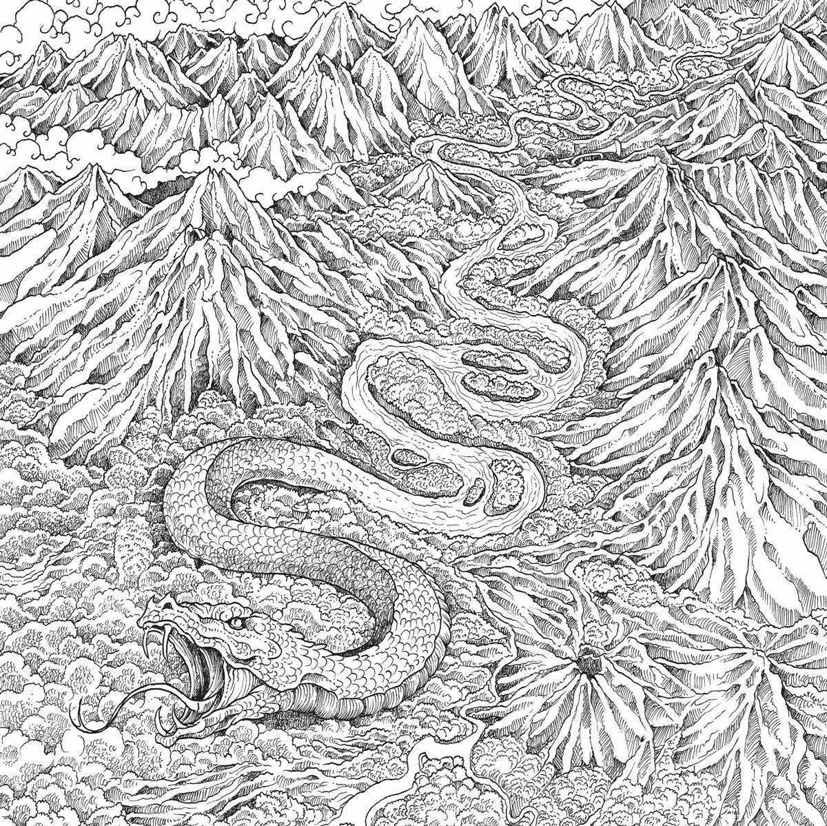 Amazing coloring pages extreme geomorphoses