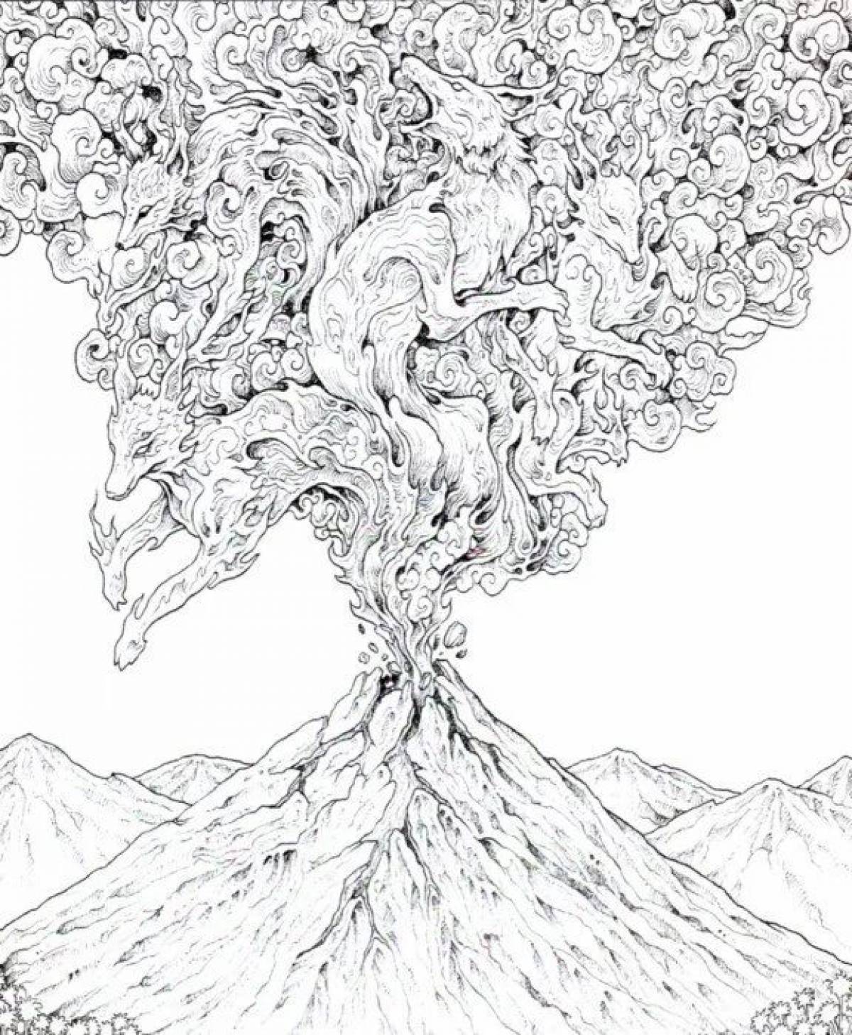 Brilliant coloring page extreme geomorphosis