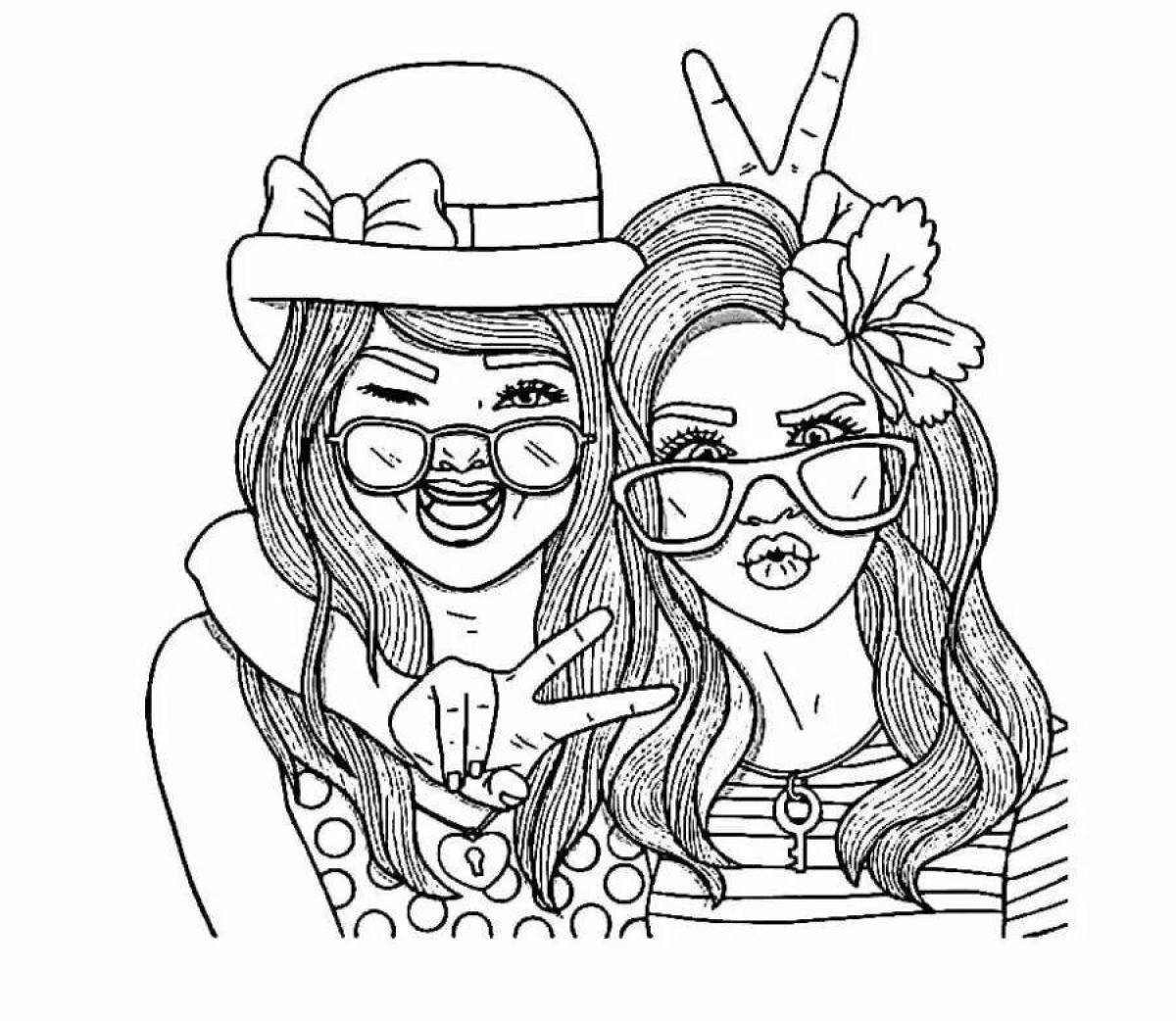 Attractive coloring most popular page