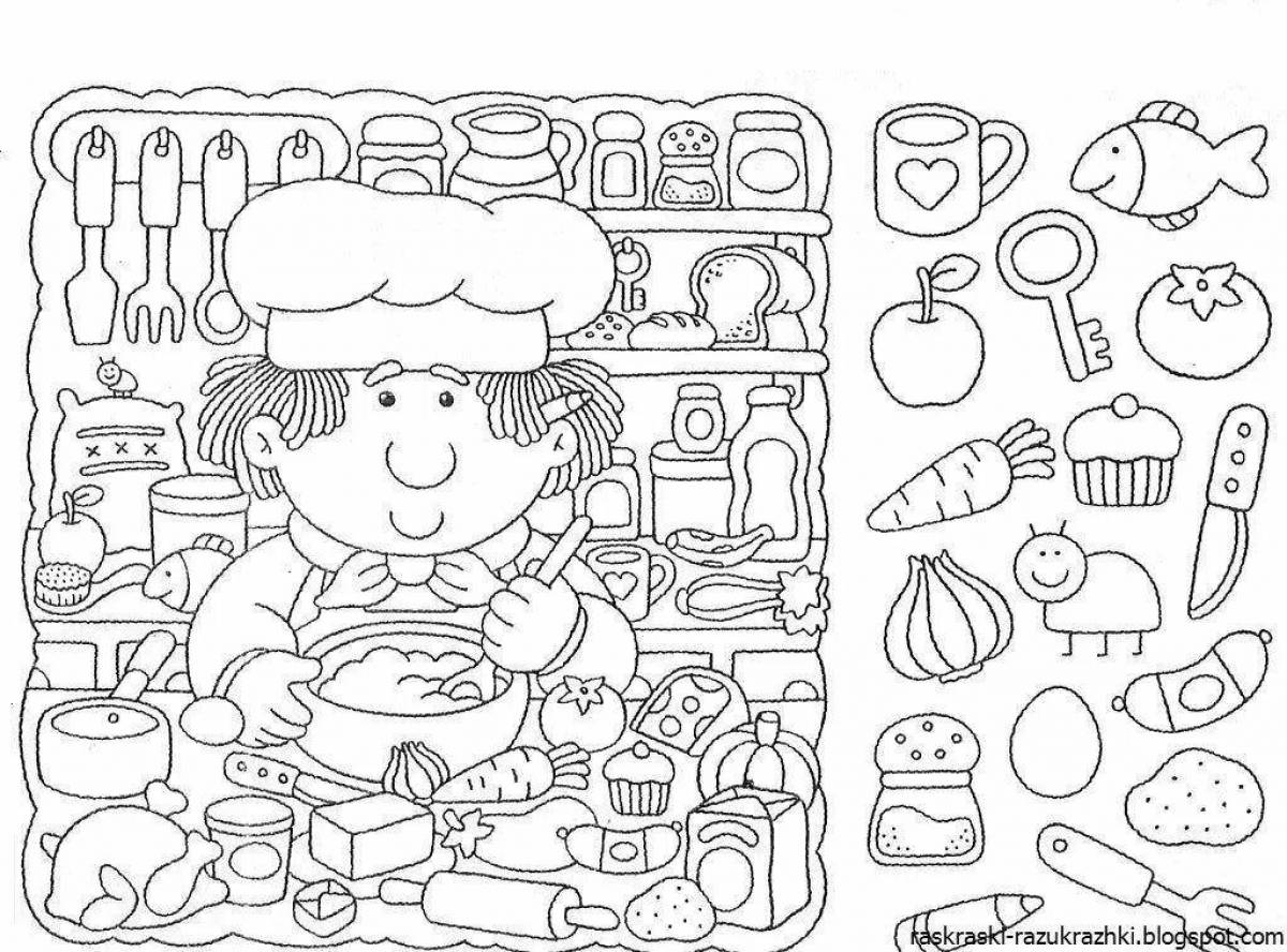Color-lively coloring page hidden object