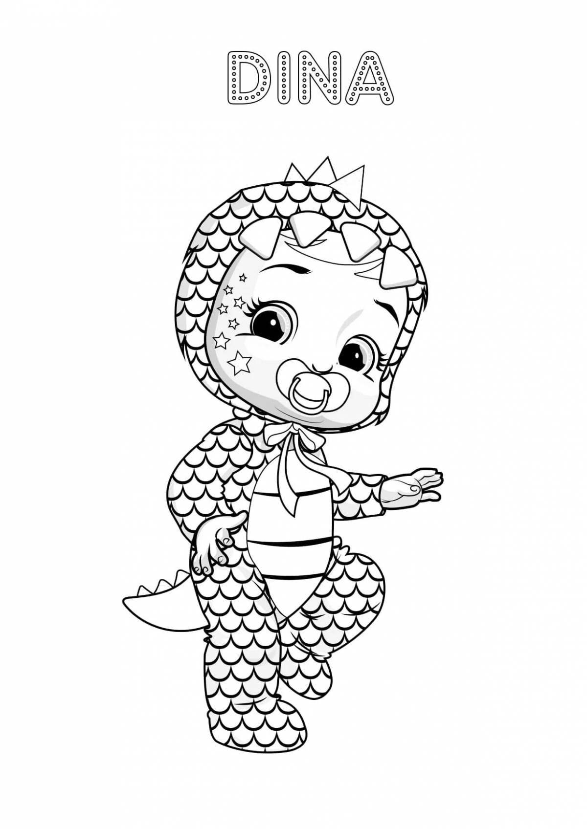 Colourful edge baby coloring book