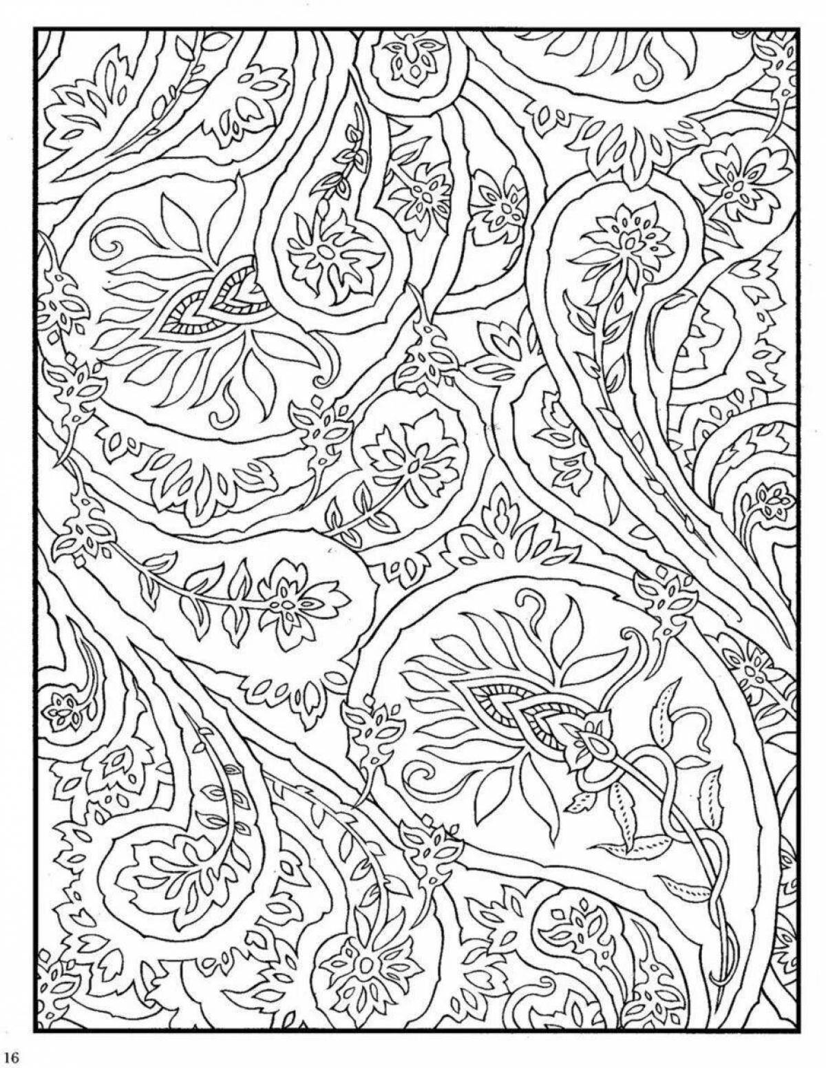 Calming nervous coloring book