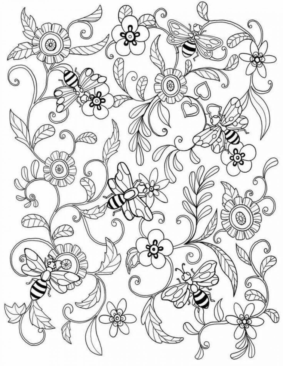 Calm coloring of nerves