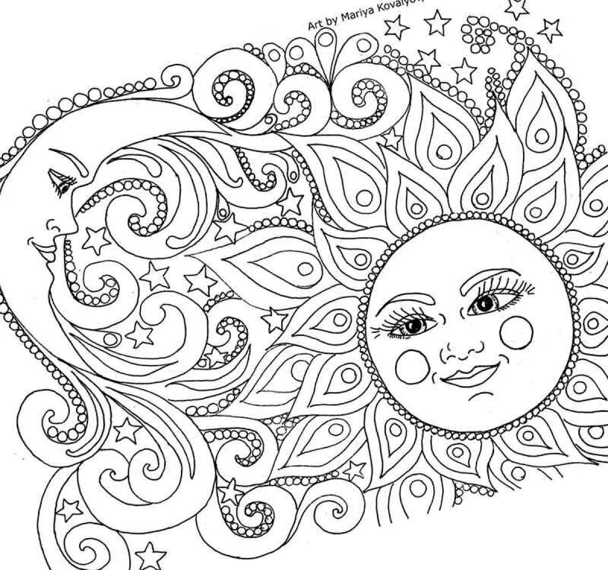 Nervous coloring book