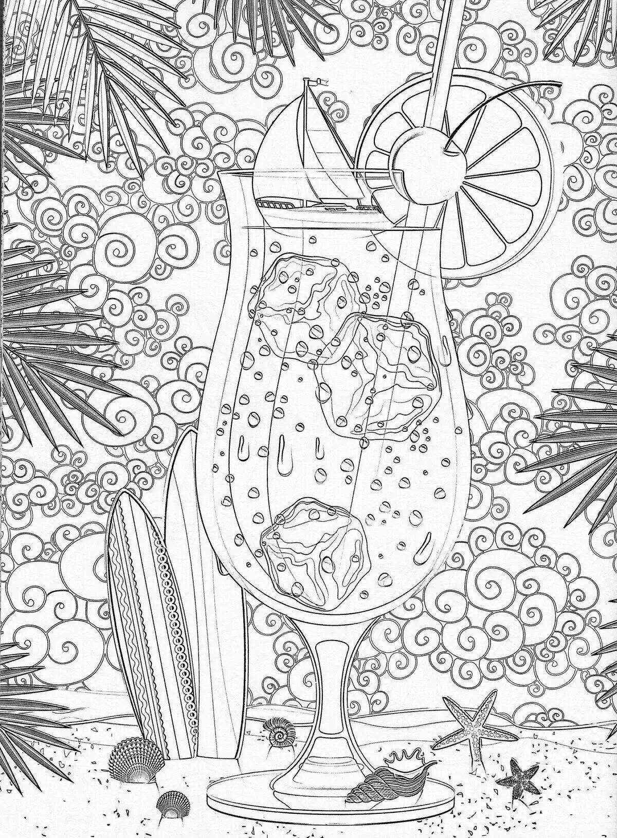 Раскраска «спокойная антистрессовая арт-терапия»