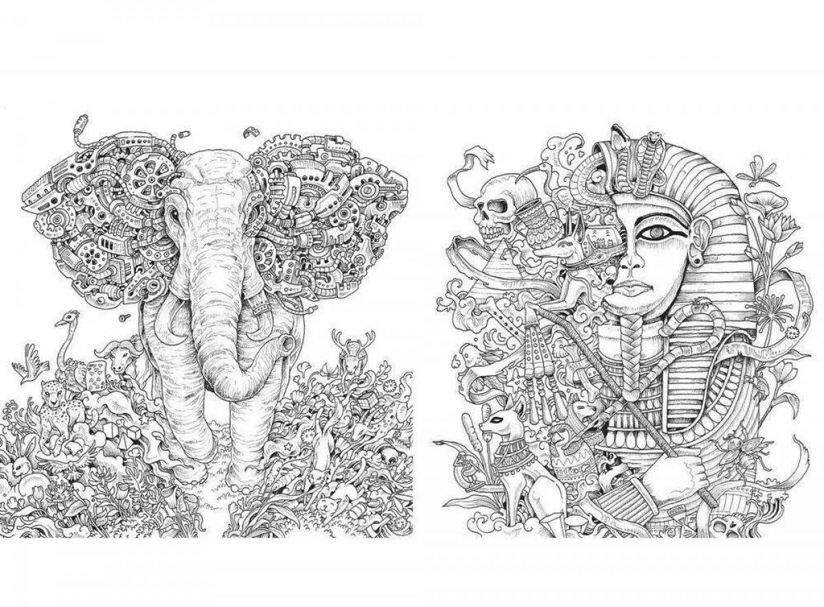 Colouring funny anamorphoses