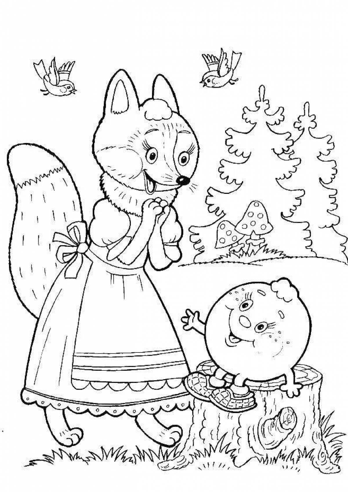 Outstanding coloring book visiting a fairy tale