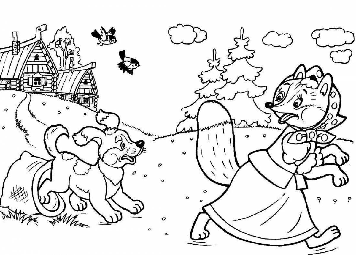 Brilliant coloring book visiting a fairy tale
