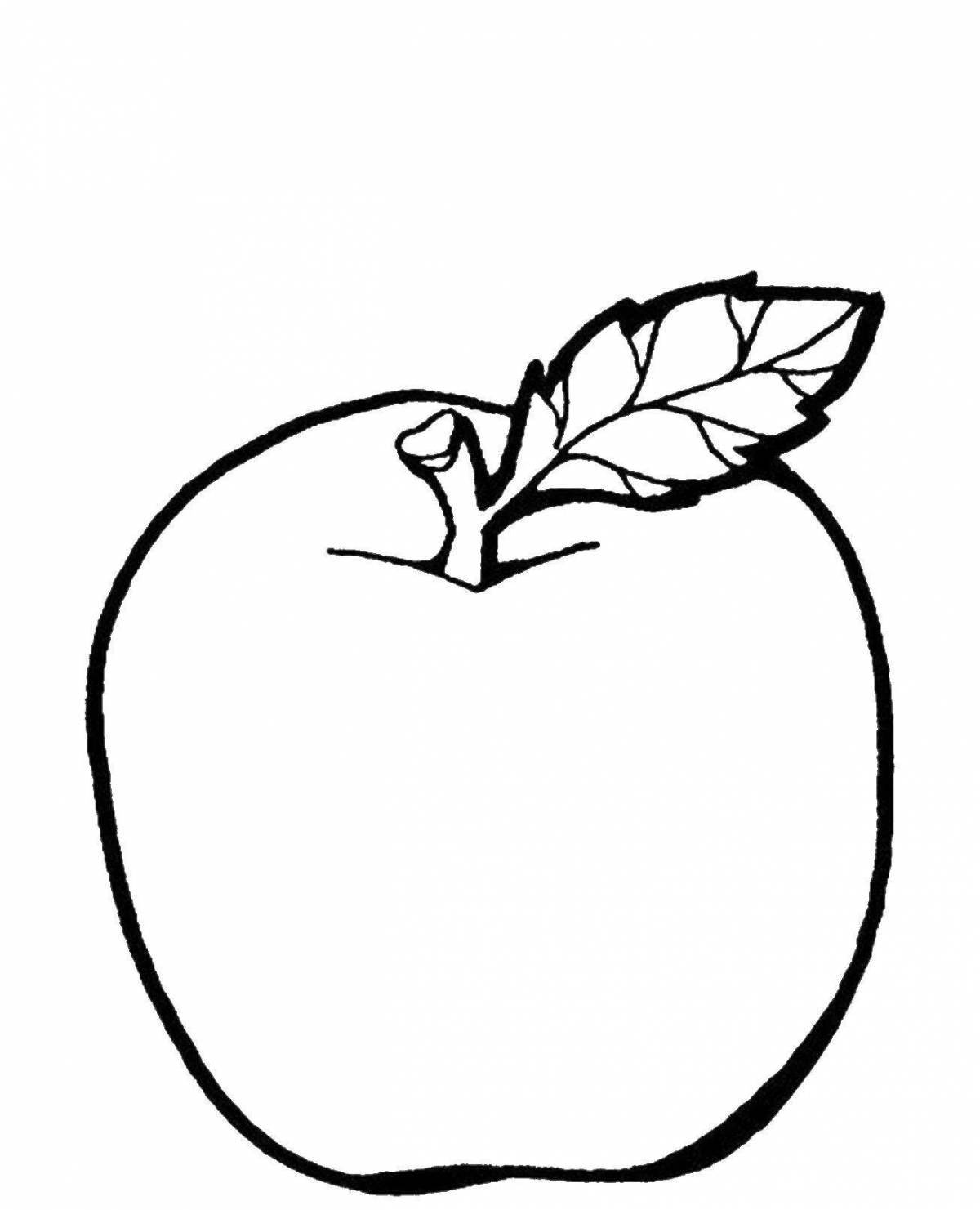 Увлекательная раскраска apple