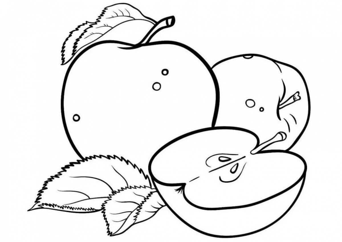 Coloring apple