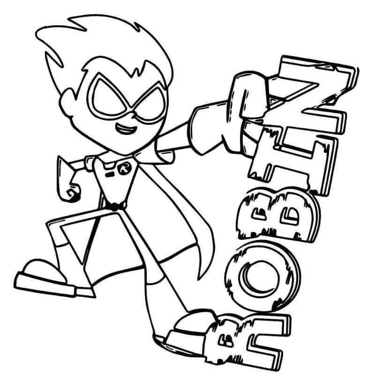 Photo Elegant titans coloring book