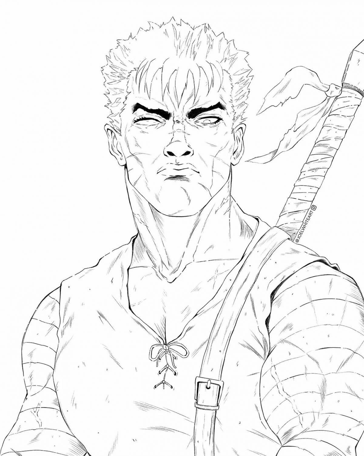 Charming berserk coloring book