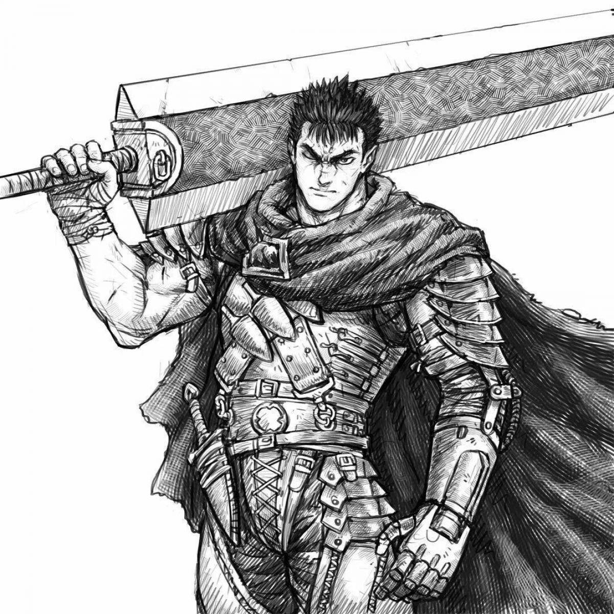 Glorious berserk coloring page