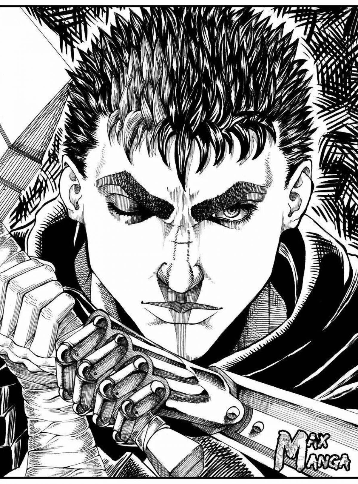 Charming berserk coloring page