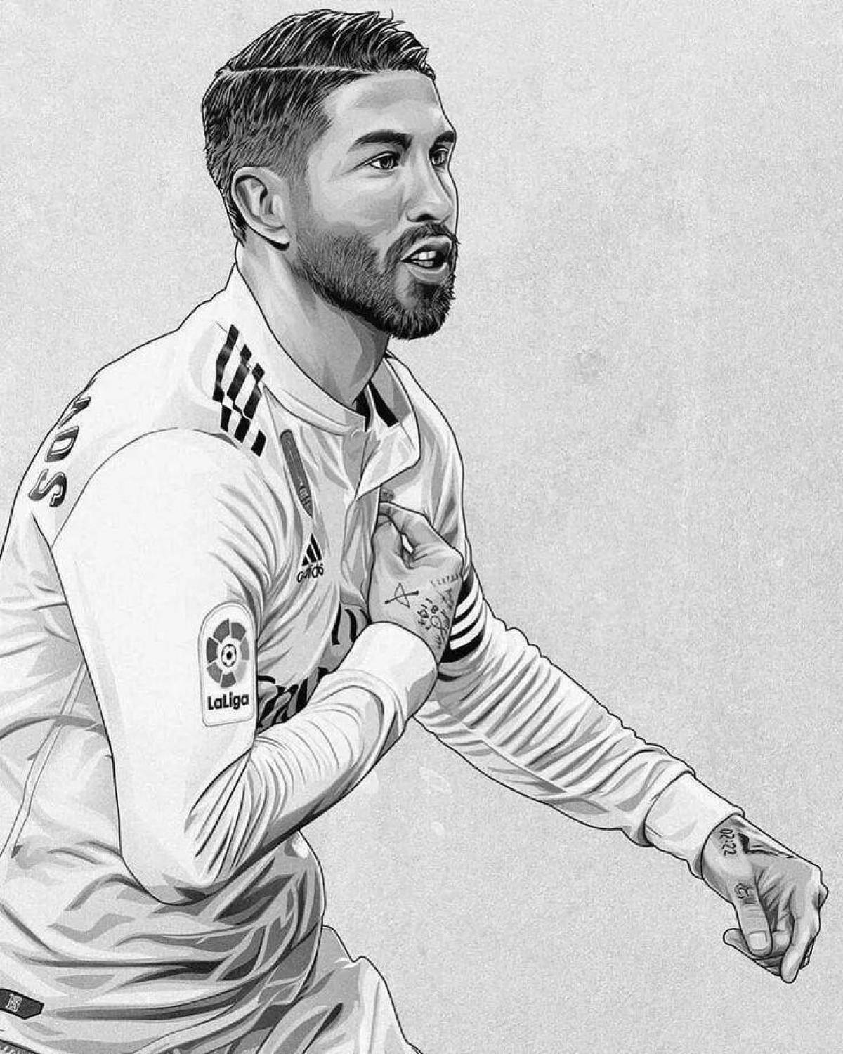 Animated coloring benzema