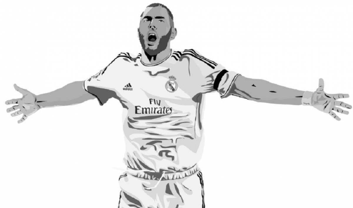 Charming benzema coloring