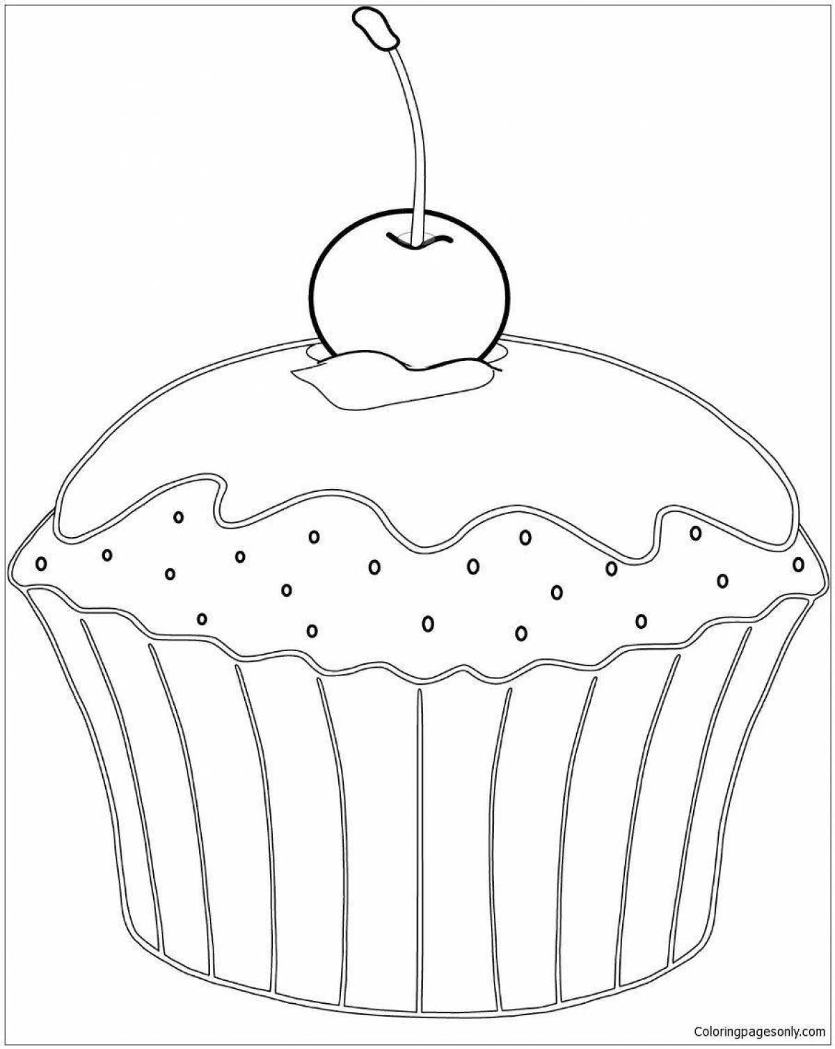 Fragrant dessert coloring page