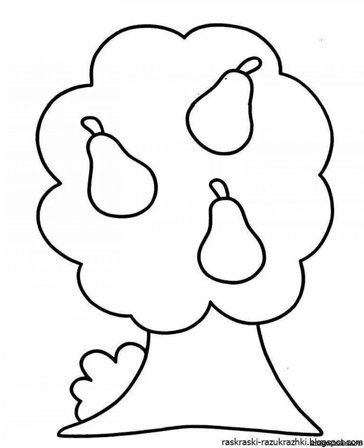 Playful coloring page 1 year old