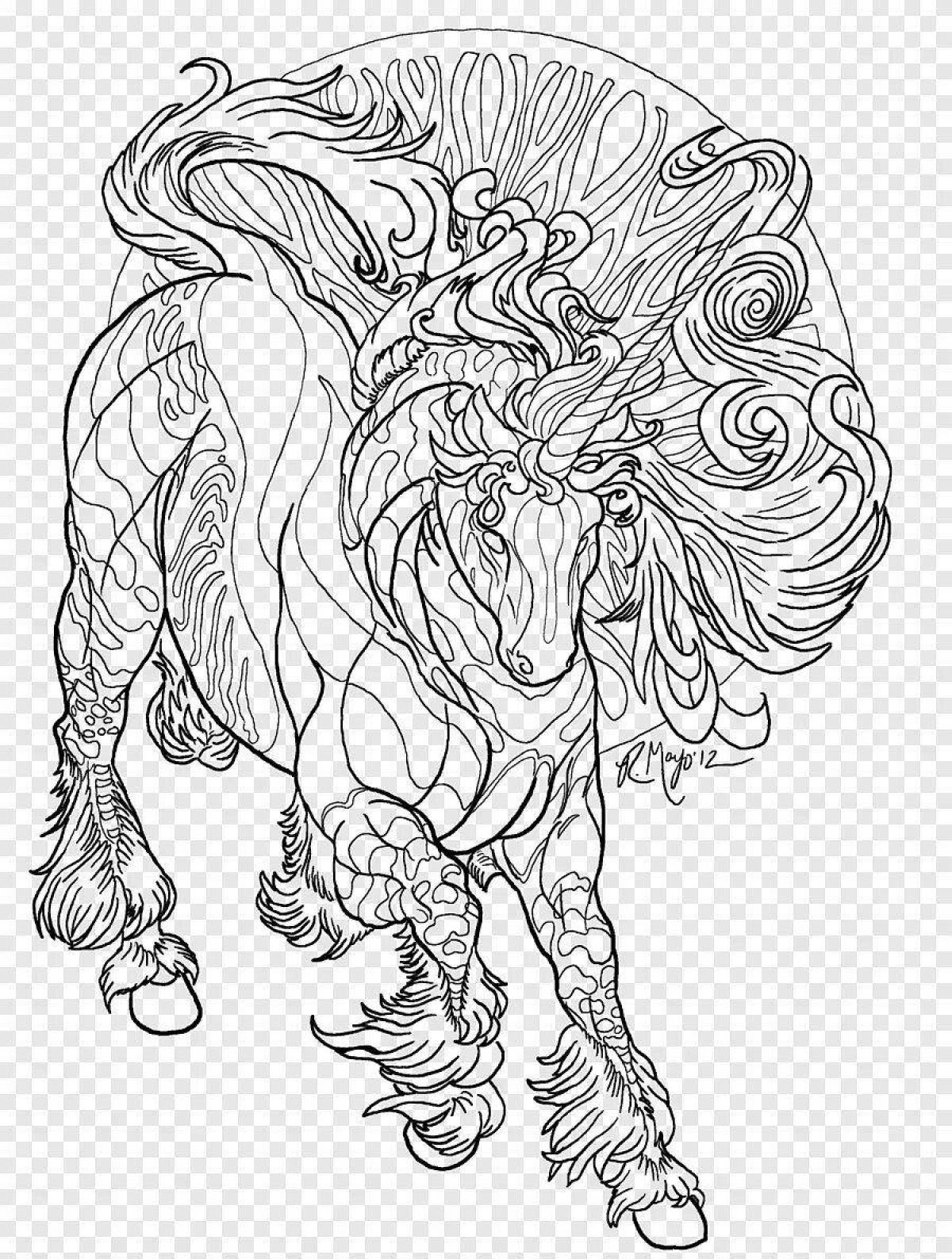 Amazing coloring pages magical creatures