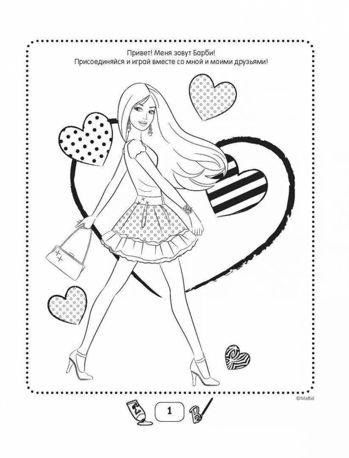 Coloring fairy projector barbie