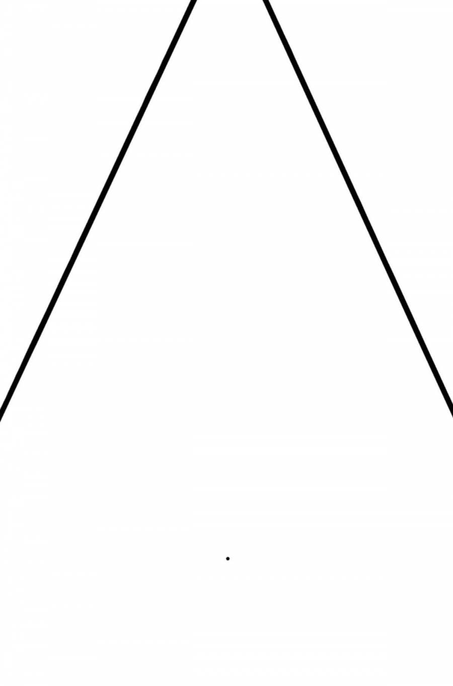 Треугольник раскраска для малышей