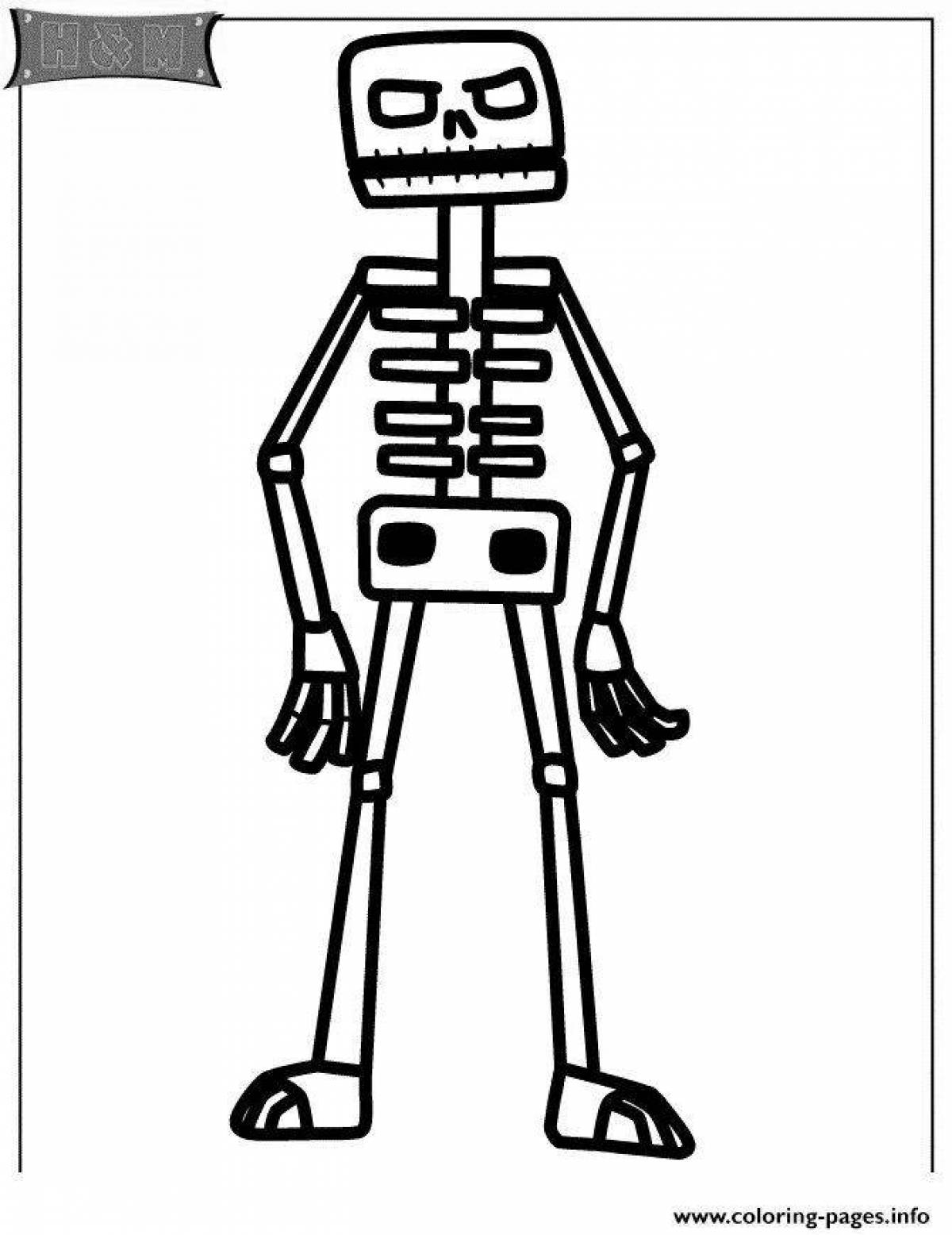 Funny minecraft skeleton