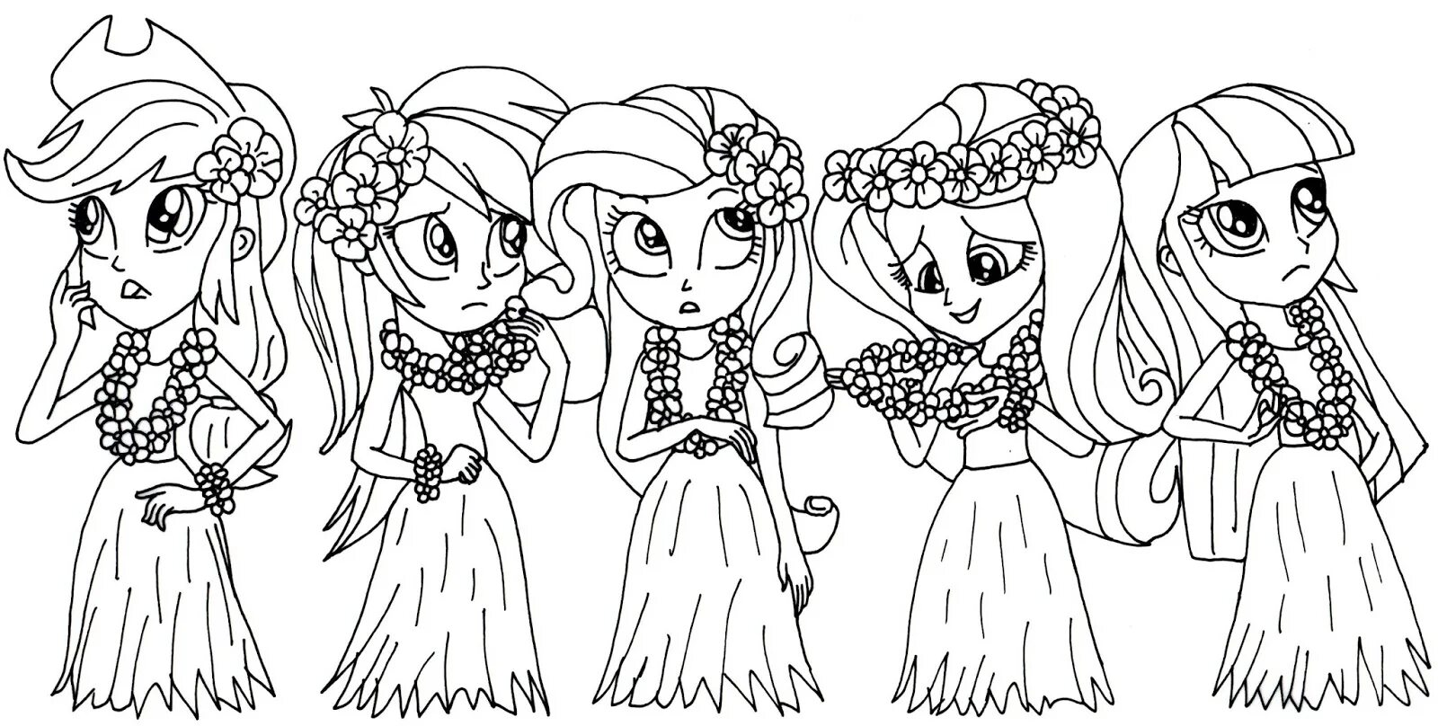 Exotic man pony coloring page