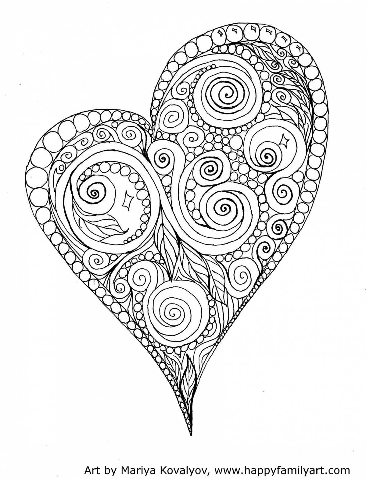 Joyful heart antistress coloring book