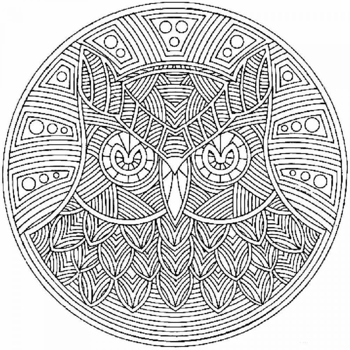 Coloring page intricate patterns - sweet