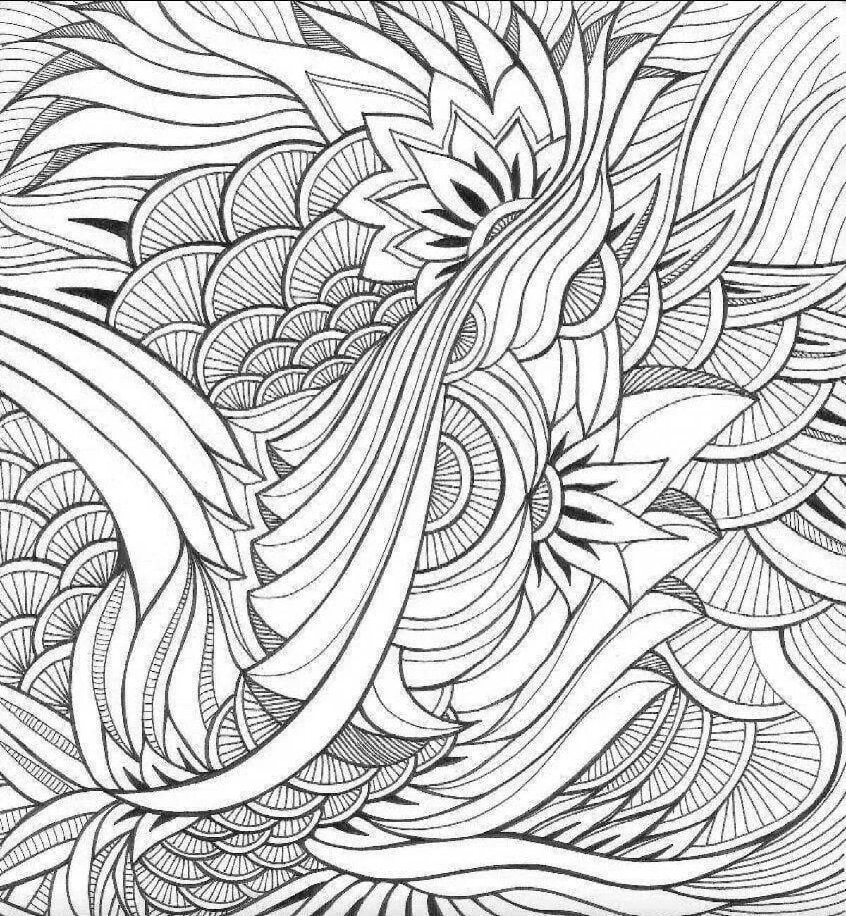 Coloring page intricate patterns - sublime