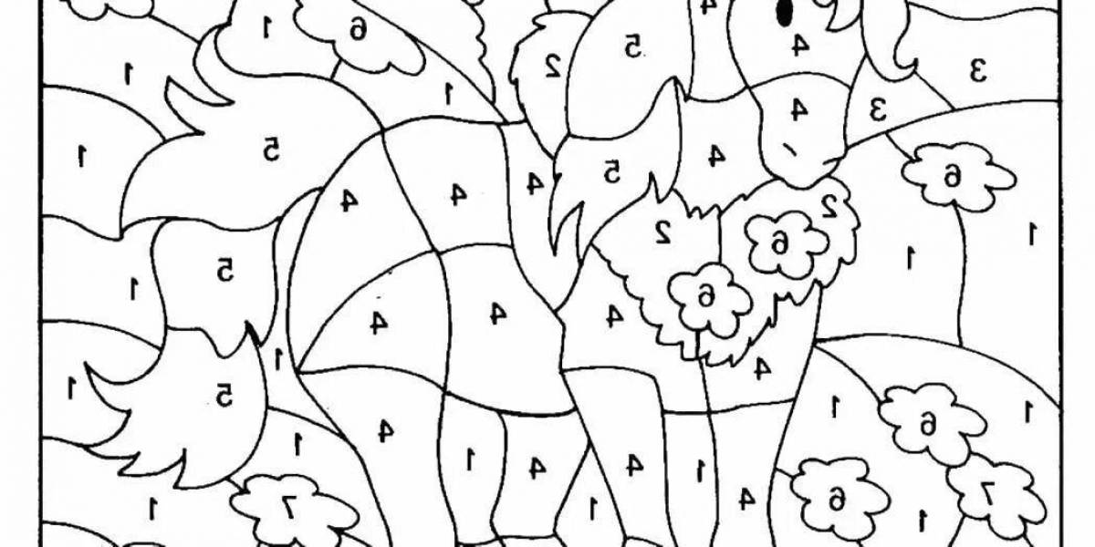 Color-frenzy раскраски по номерам 2 класс