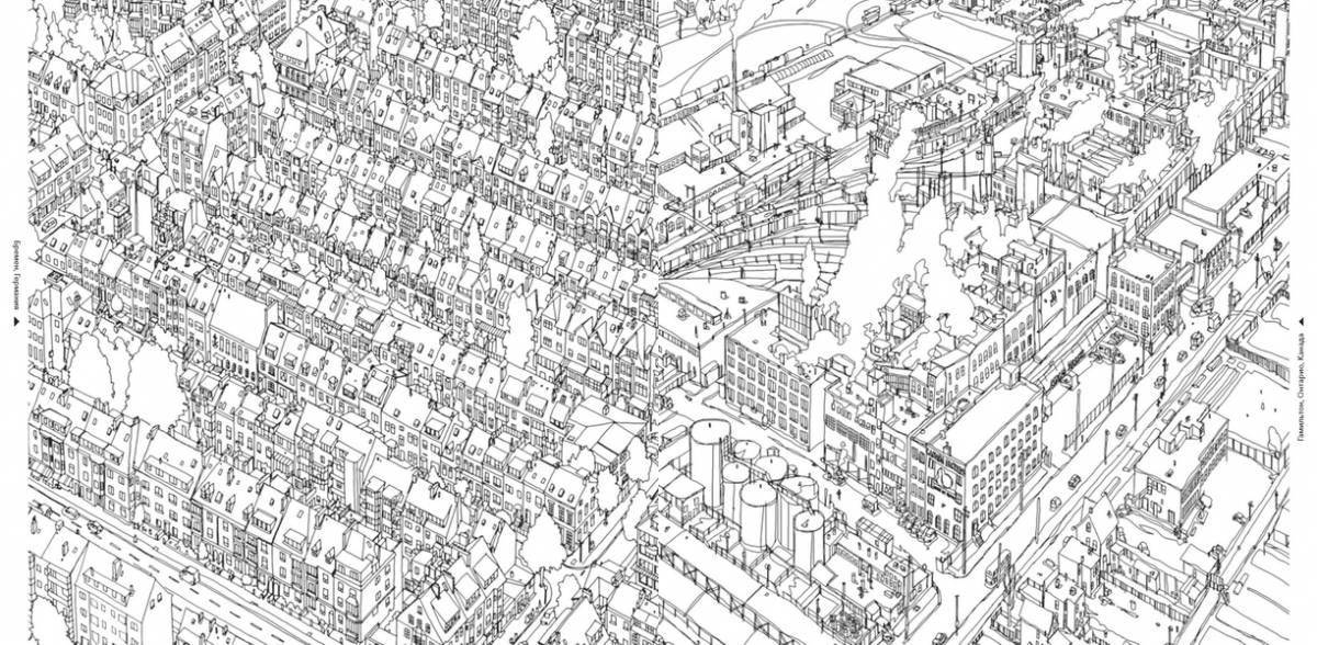 The world's most difficult coloring page - study