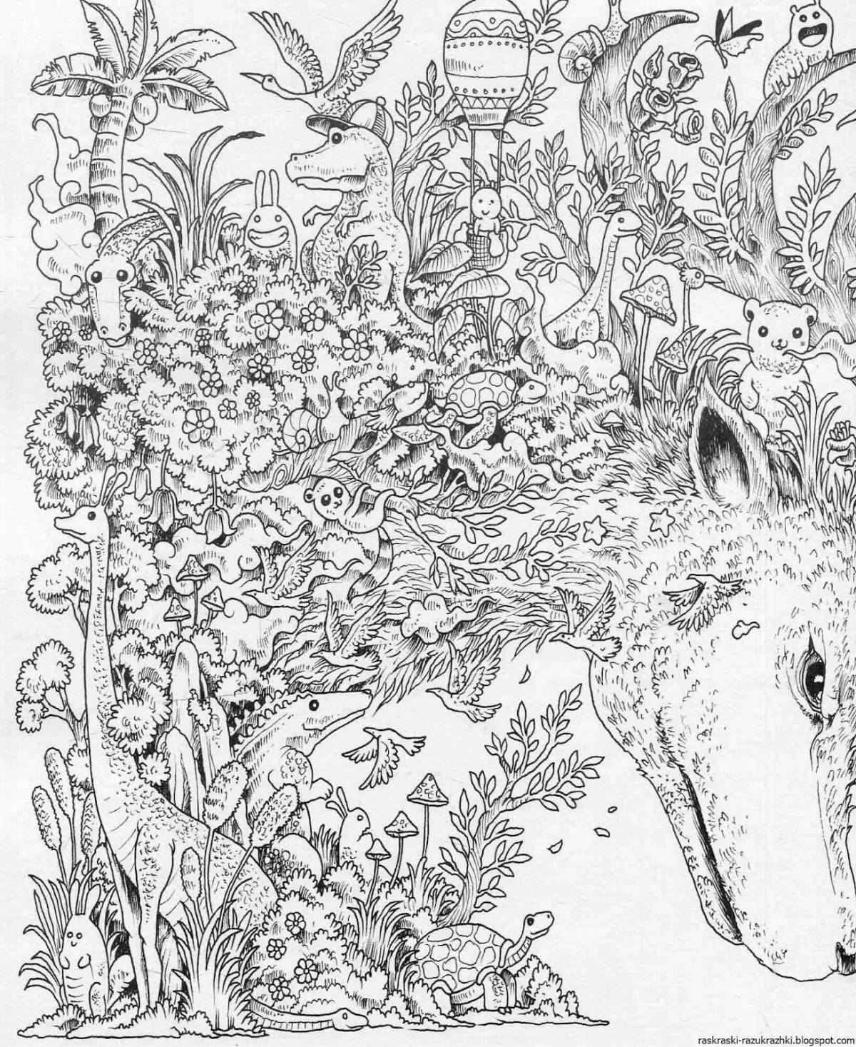 Coloring the most difficult in the world - detailing