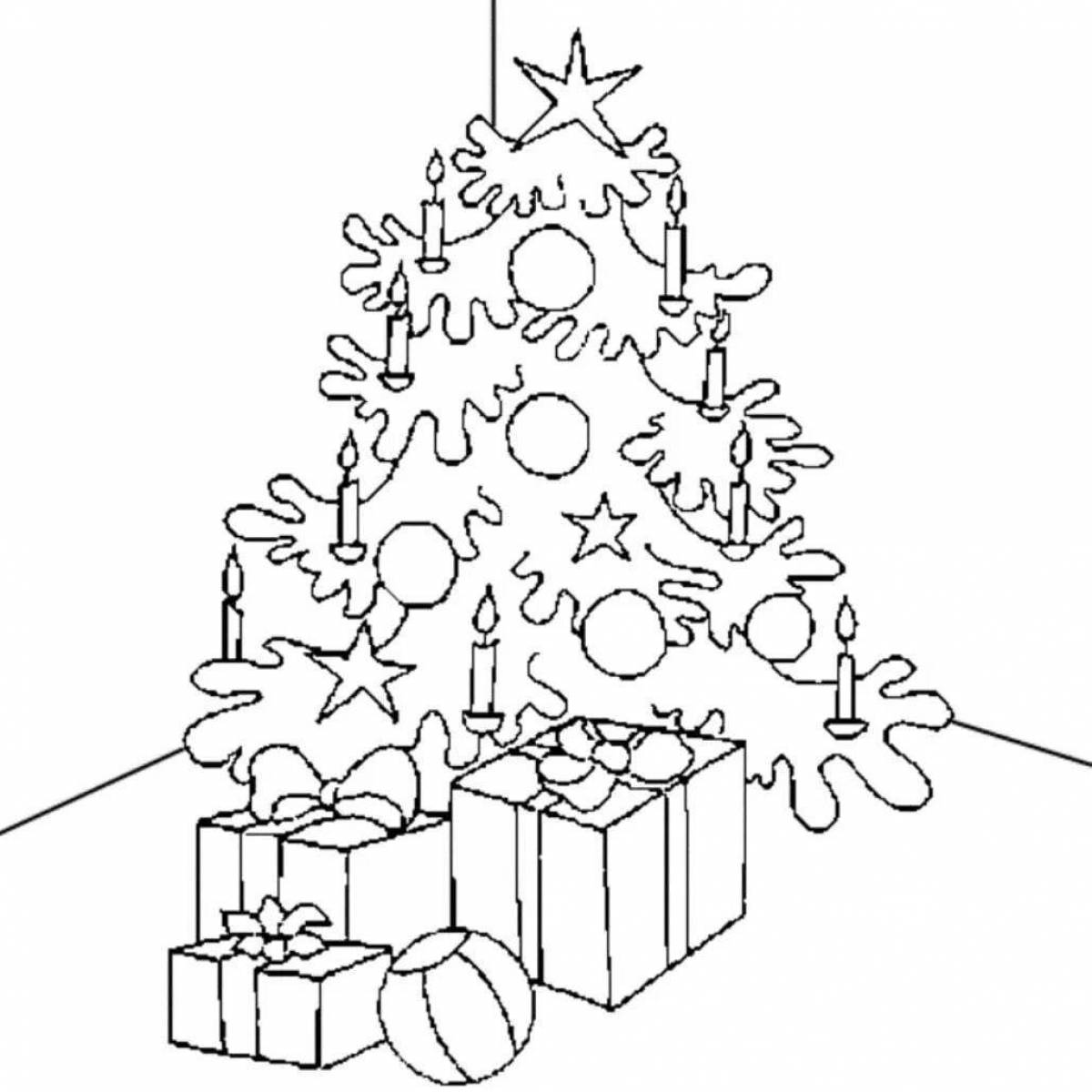 Шикарная новогодняя елка с подарками