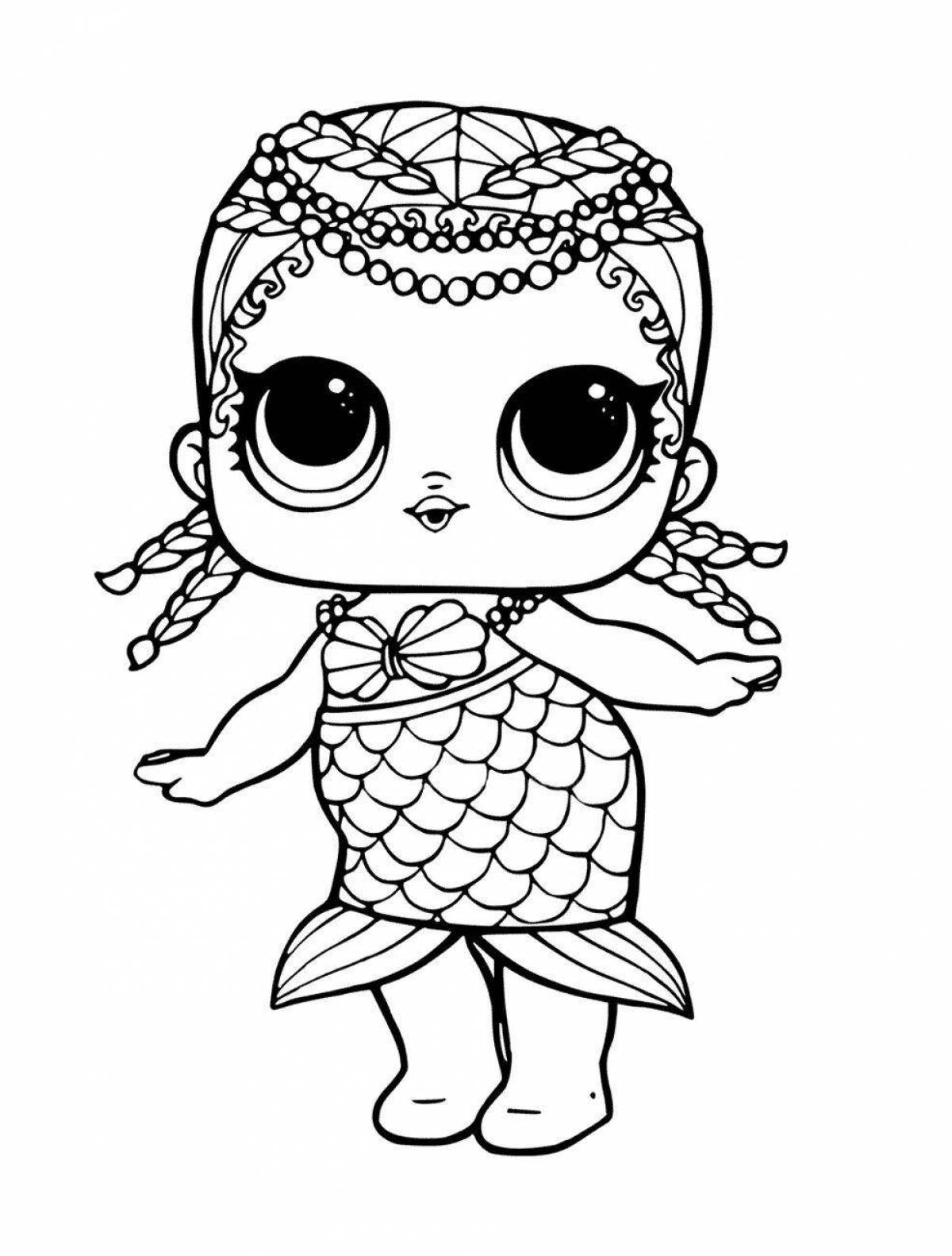 Charming coloring book for girls lola doll