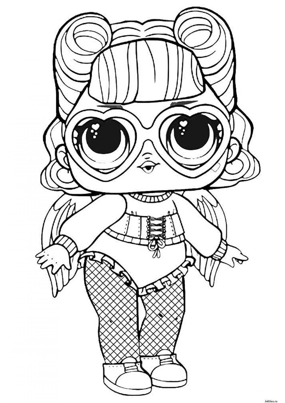 Great coloring book for girls, lola doll